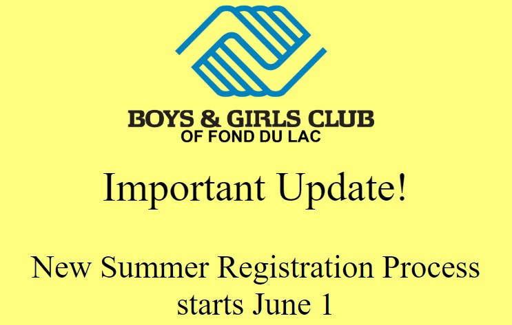 New Summer Registration Process starts June 1